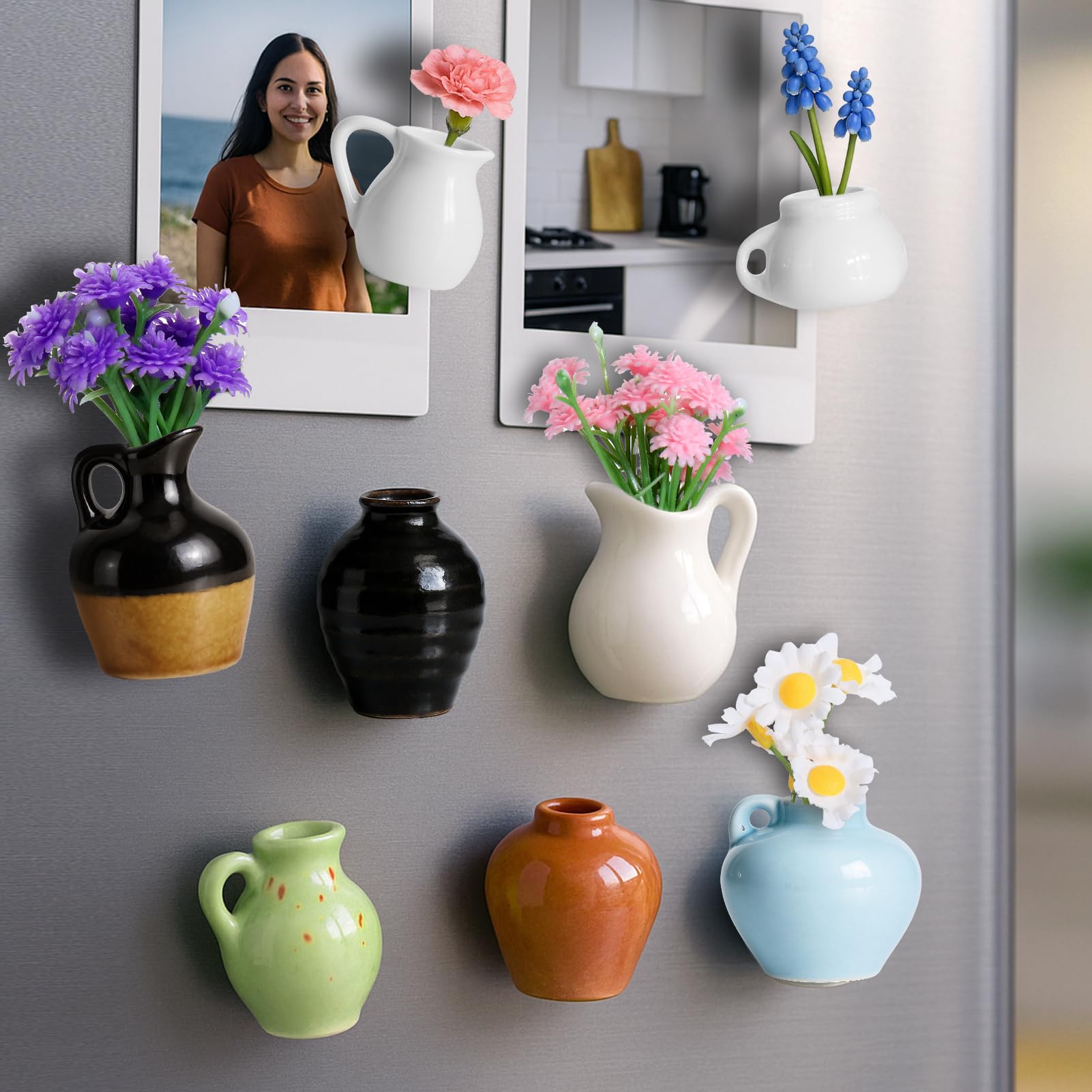 Mity Rain hollow vase design supports dried or faux plants