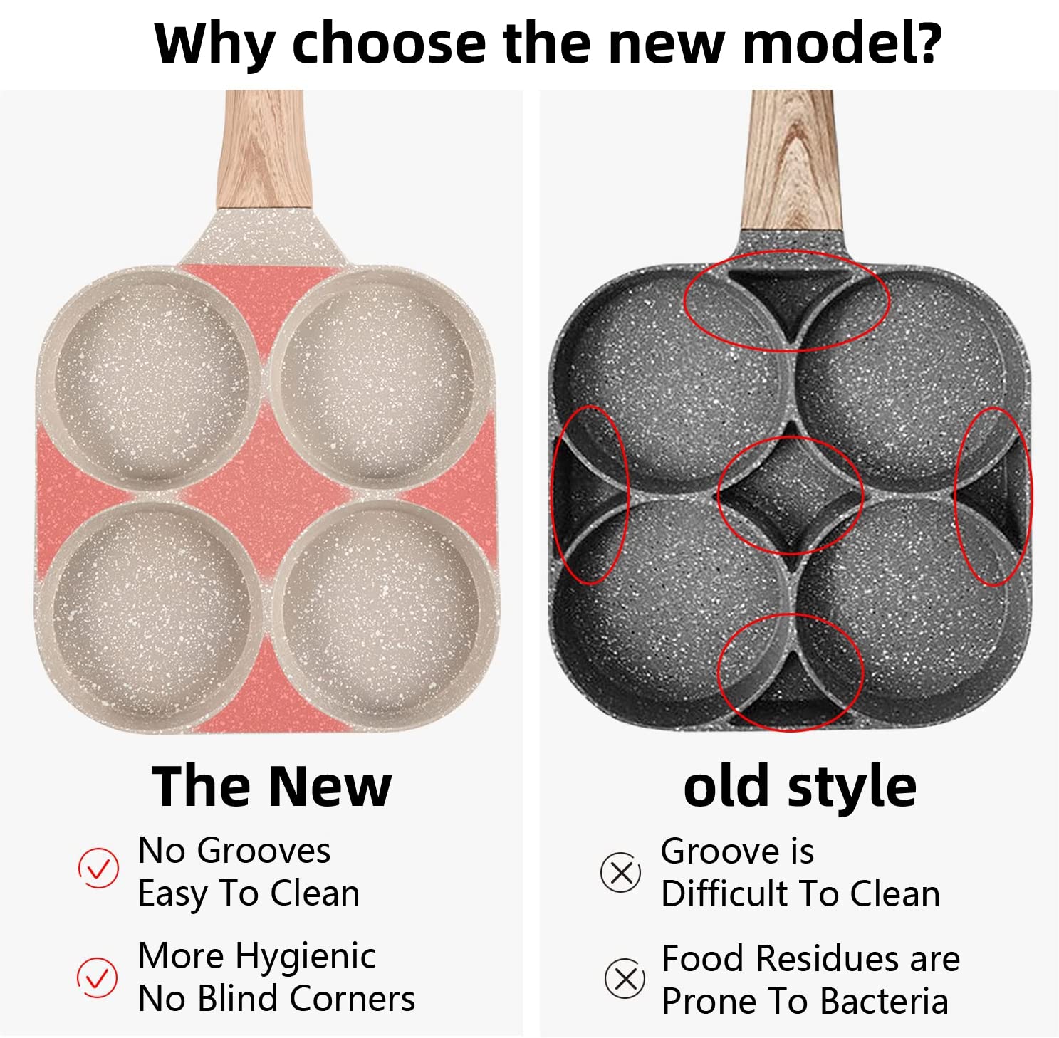 MIUGO compact 7.5-inch egg pan ideal for quick portions