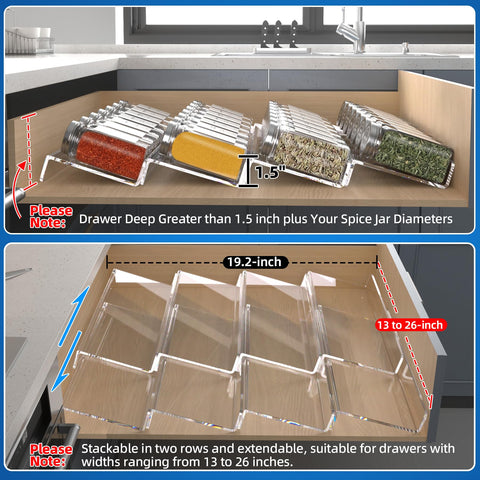 MIUKAA slanted levels provide quick access to spices while cooking