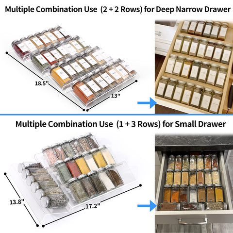 MIUKAA wide-compatibility design fits salts, peppers, oils and more.