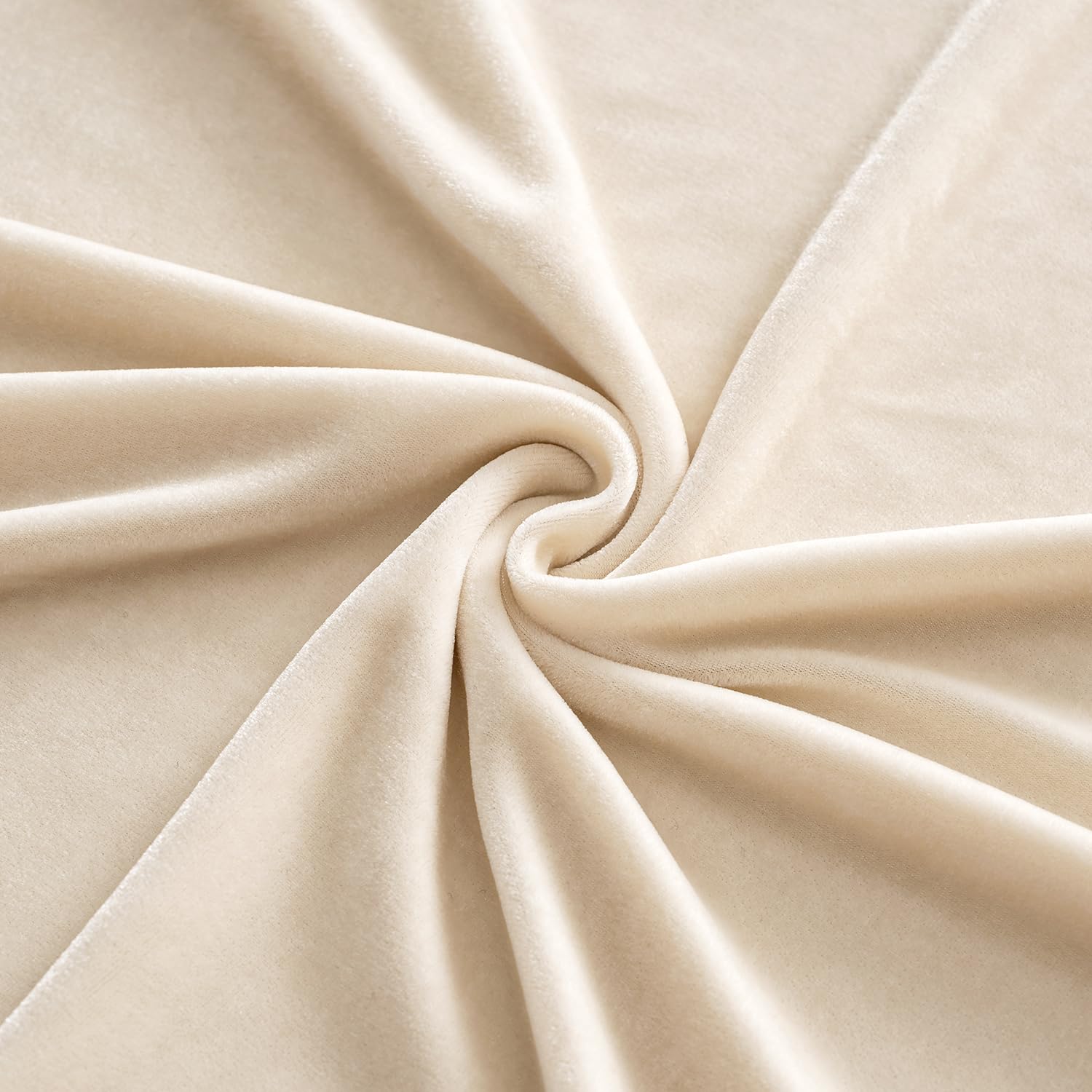 MIULEE thick velvet fabric drapes smoothly on tables.