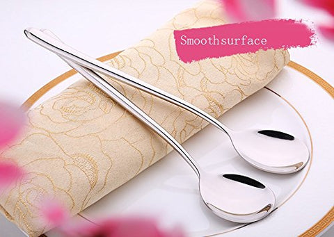 MIUPOO spoon measures 8.7 x 1.6 inches for versatile serving
