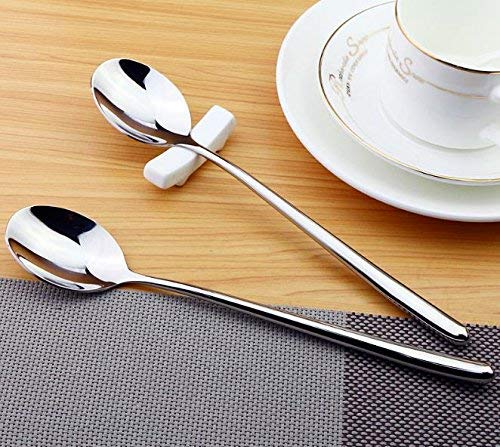 MIUPOO long-handle spoon showing two-length options for comfortable dining.