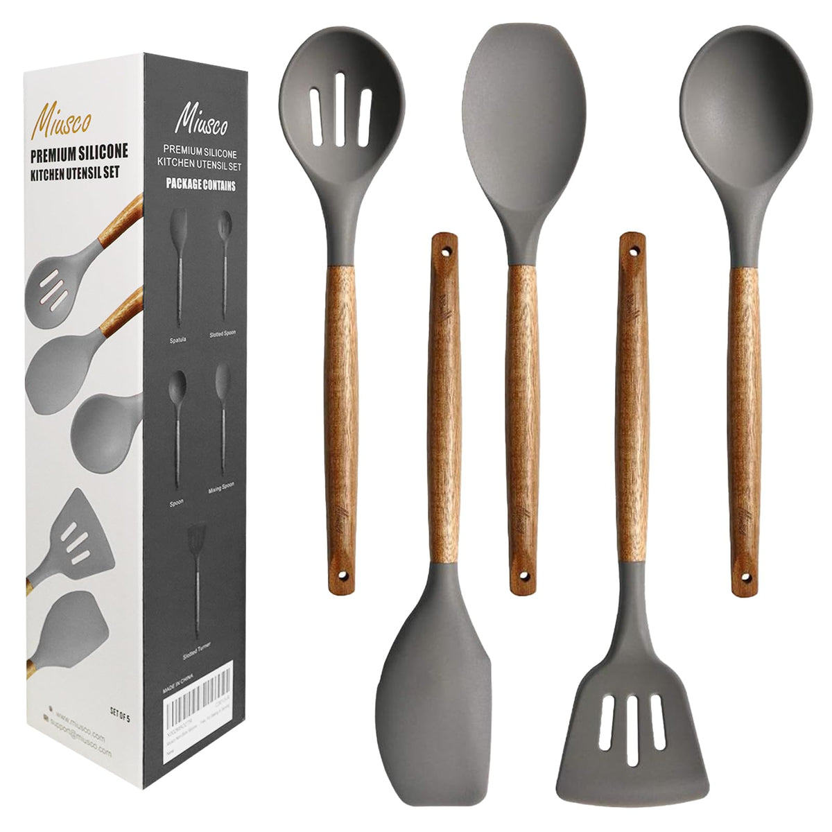 Miusco spoon for precise stirring on non-stick cookware