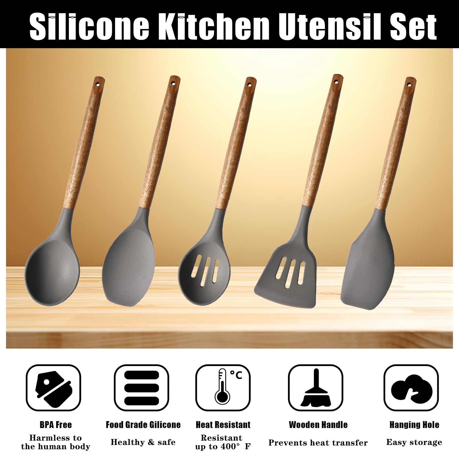 Miusco spoonula designed to scrape bowls without scratching