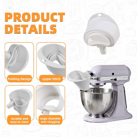 MIUXRZ 5-quart fit funnel ensures stable, mess-free pouring during baking