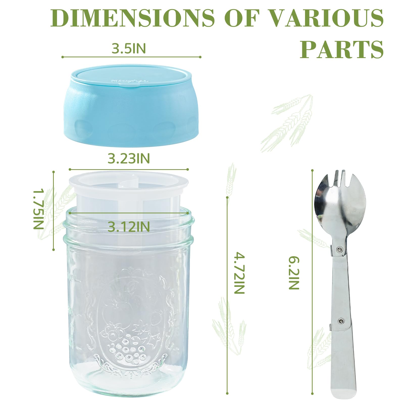 Miuyhji portable meal-prep kit supports breakfast lunches and snacks.