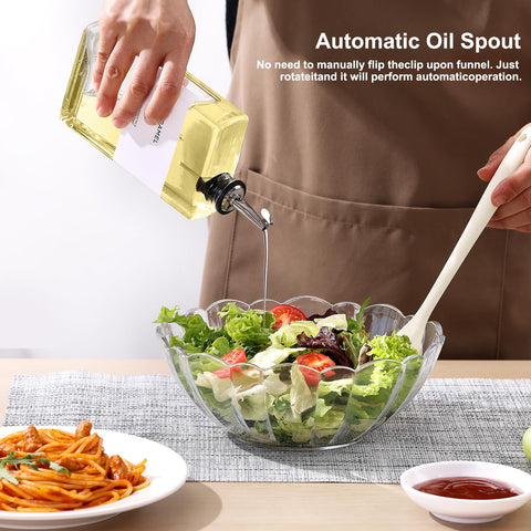 MIWUYI funnel and spouts enable clean, mess-free refills