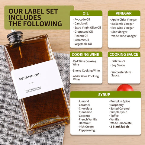 MIWUYI leak-proof cap ensures dust-free oil storage on countertops.