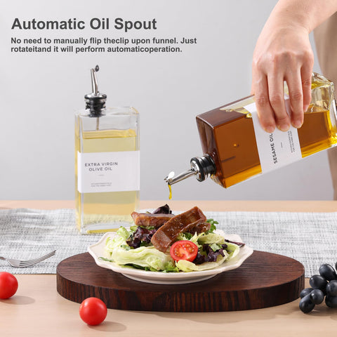 MIWUYI triple pack allows versatile usage for oil, vinegar, soy.