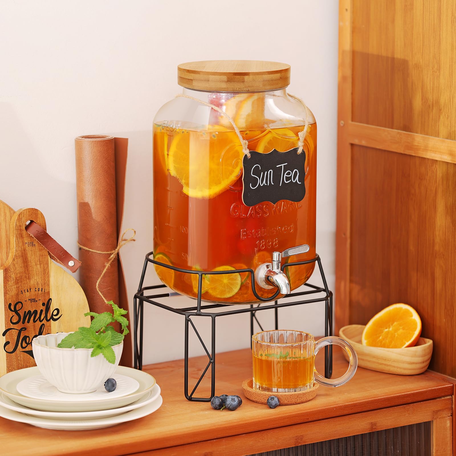 MIWUYI party-ready dispenser setup for weddings and celebrations