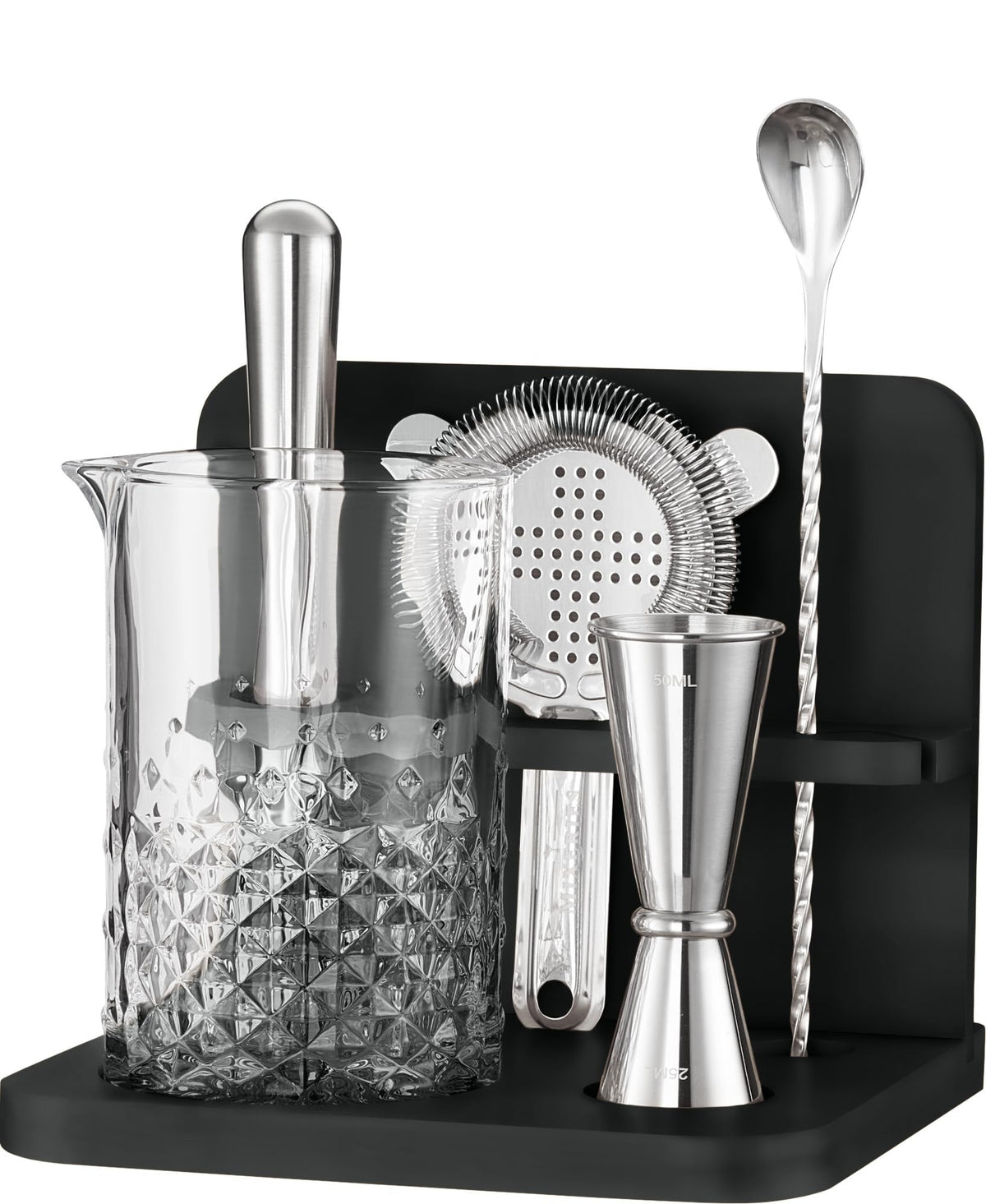 Mixeries crystal mixing glass 22oz with clear, elegant shine for precise stirring.