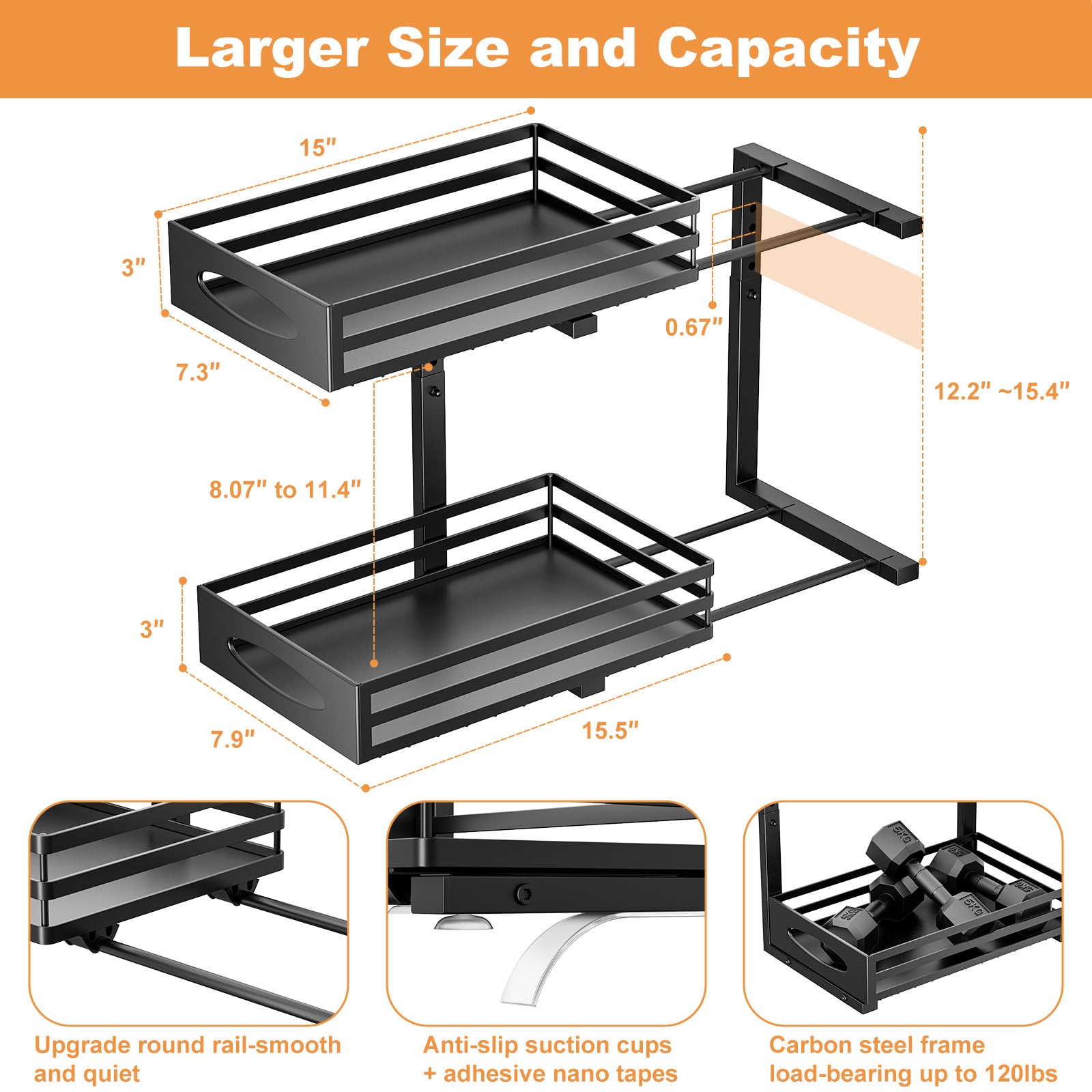 Mixeshop under-sink dimensions fit tight spaces in kitchens and baths.