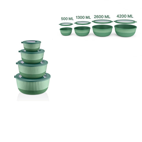 Tight-fitting lids prevent leaks during transport and fridge storage.