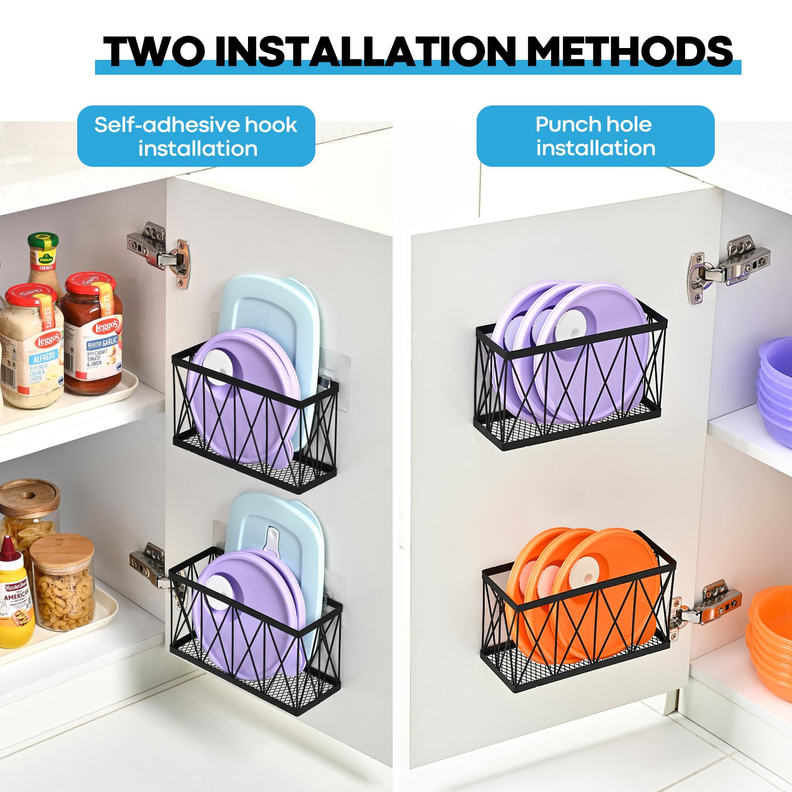 MIXISAV install options—adhesive strips or drill method—for flexible setup.