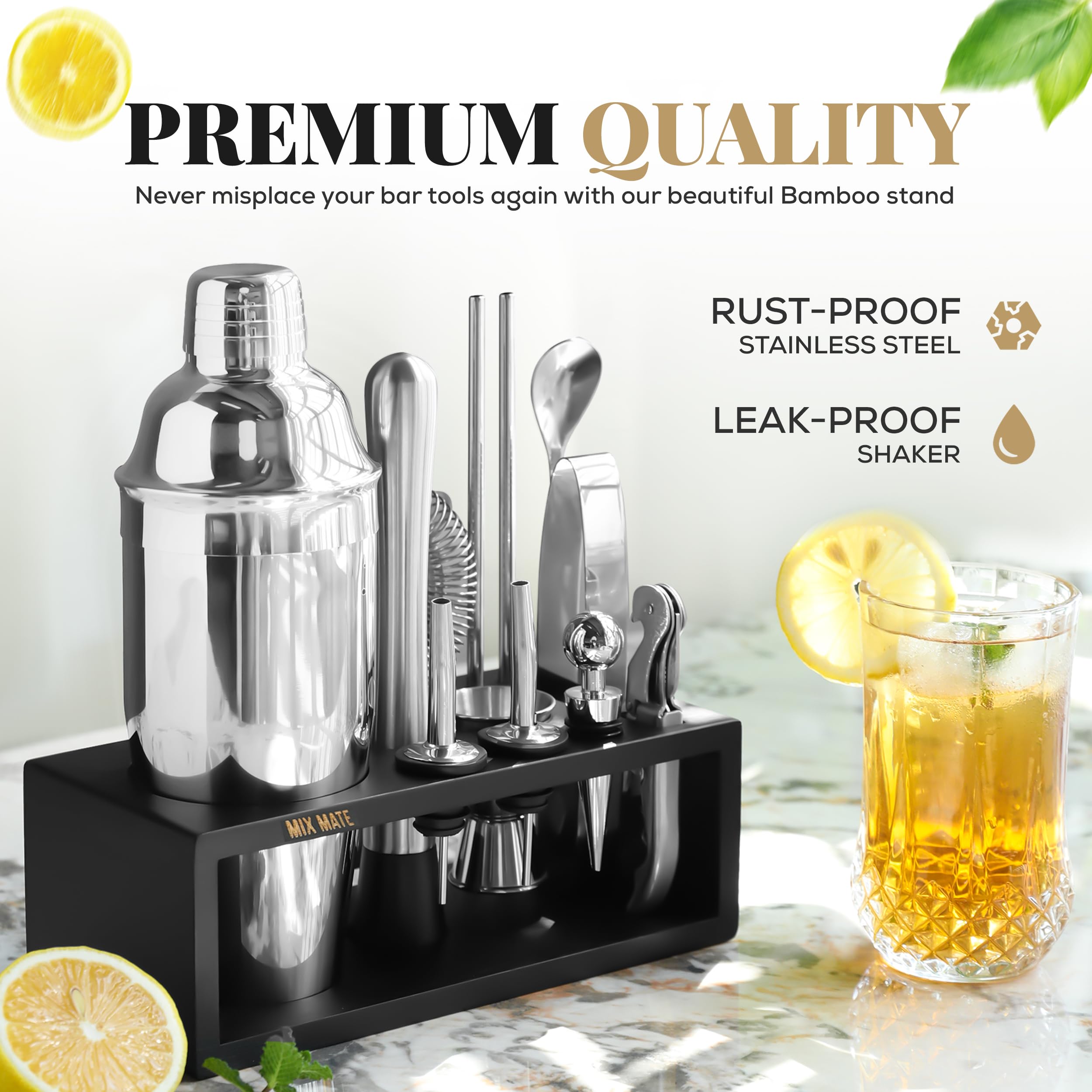 MixMate bar spoon aids layered mixing and stirring precision.