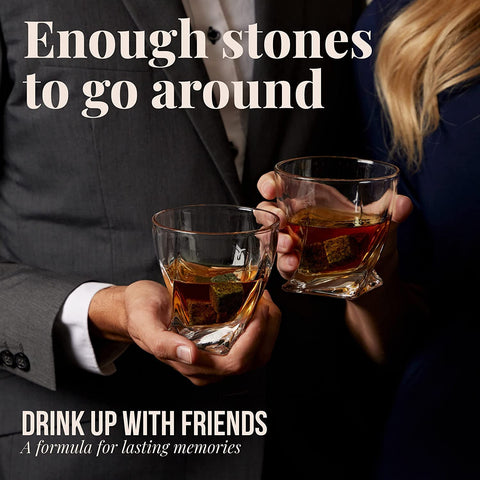Mixology & Craft whiskey stones gift set for men makes a stylish present.