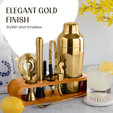 Mixology & Craft Hawthorne strainer for smooth pours.
