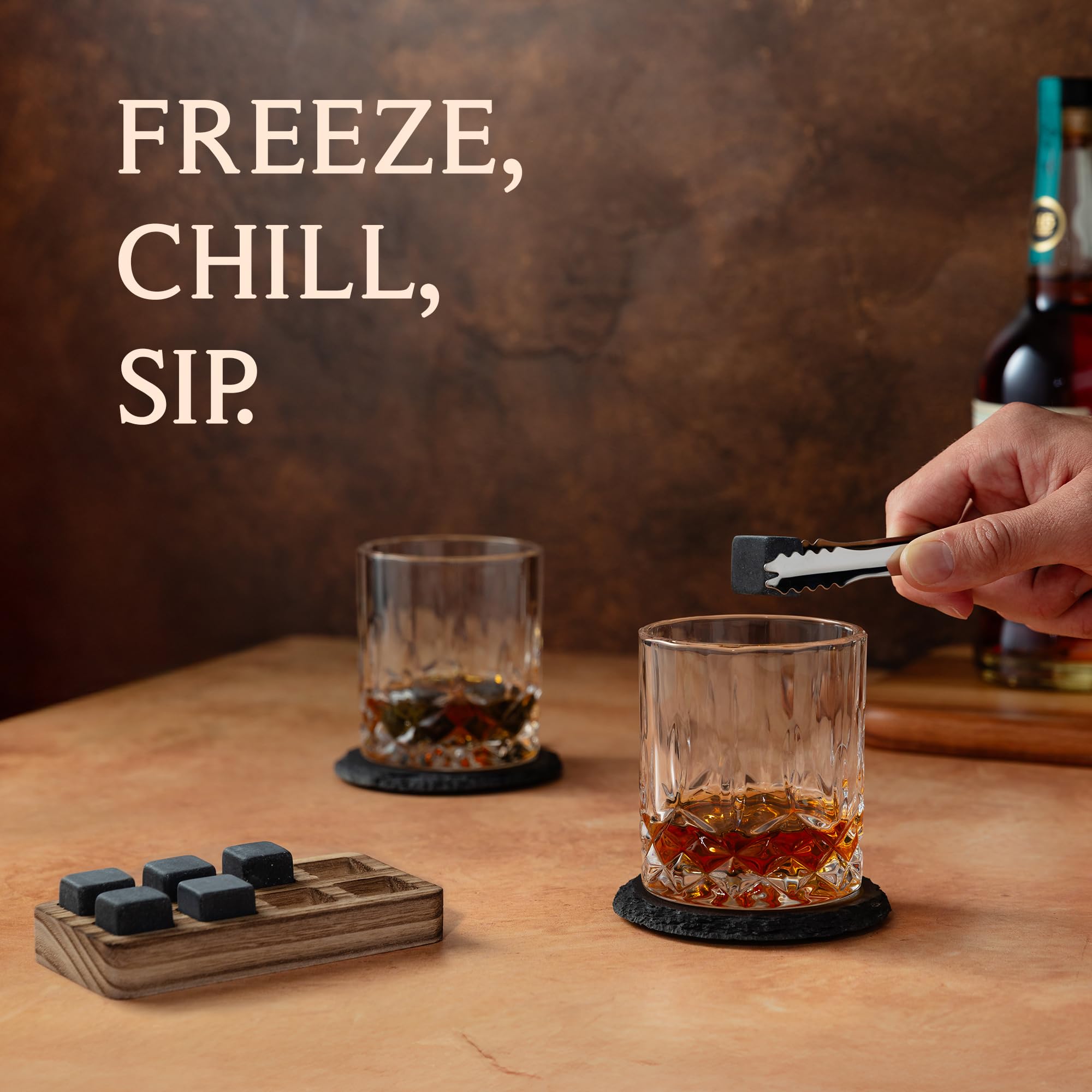 Mixology & Craft tongs for clean, hands-free serving.