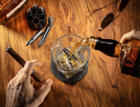 Mixology & Craft revolver storage case keeps stones organized and portable