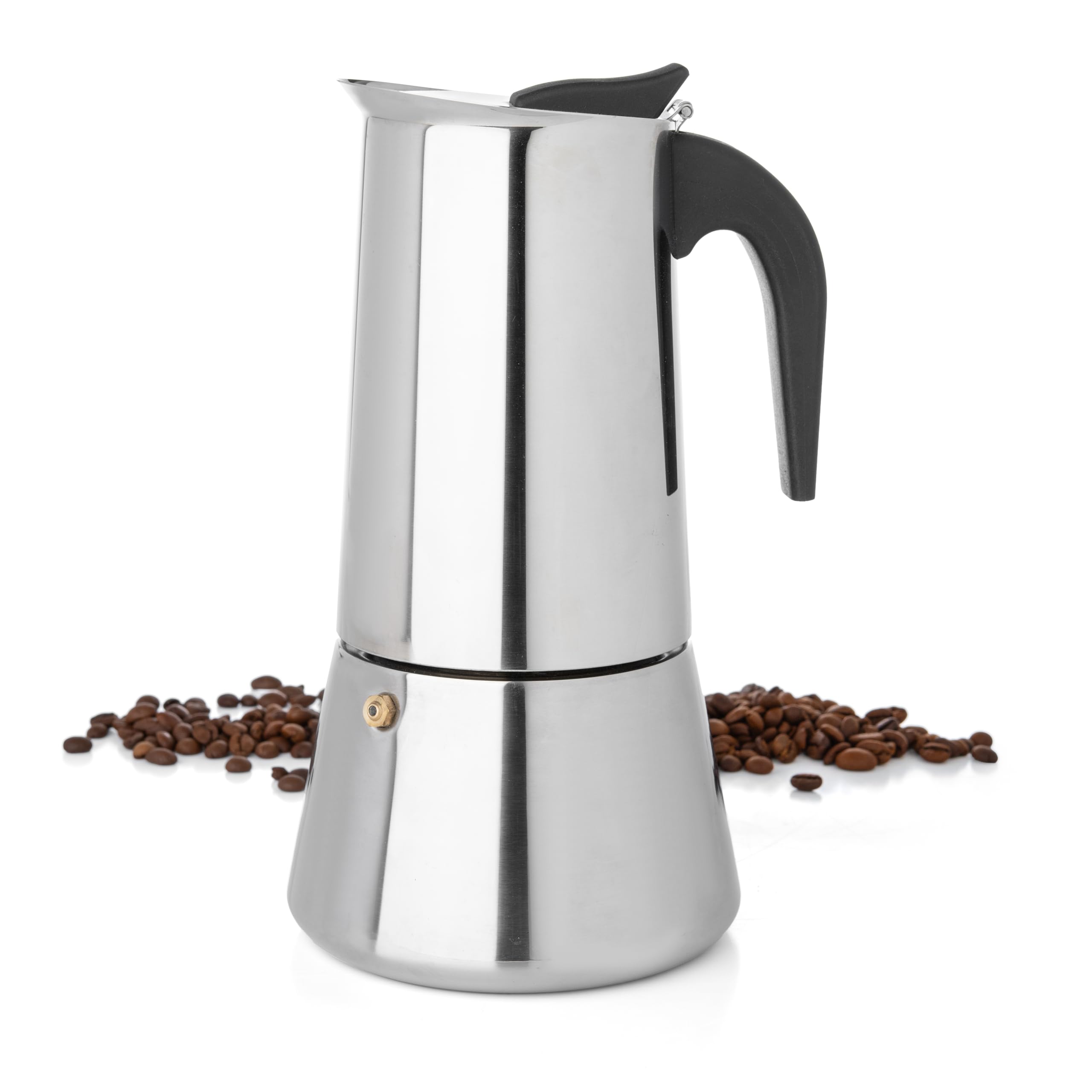 Mixpresso 12-cup Greca stovetop espresso pot ready for bold, quick mornings.
