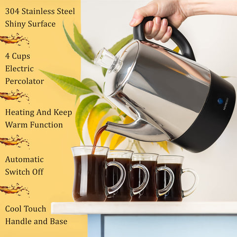 Easy pour spout design to reduce drips and spills during serving