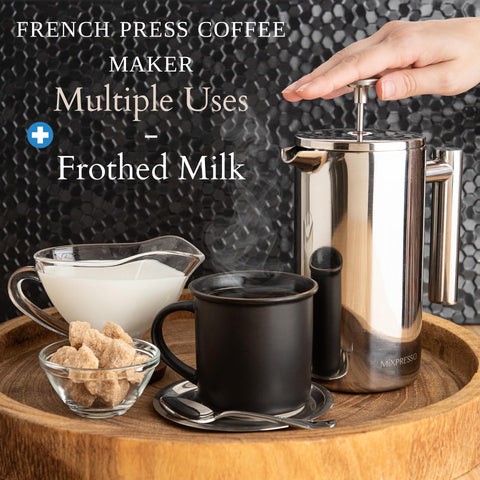 Ergonomic Mixpresso handle offering safe, comfortable pouring