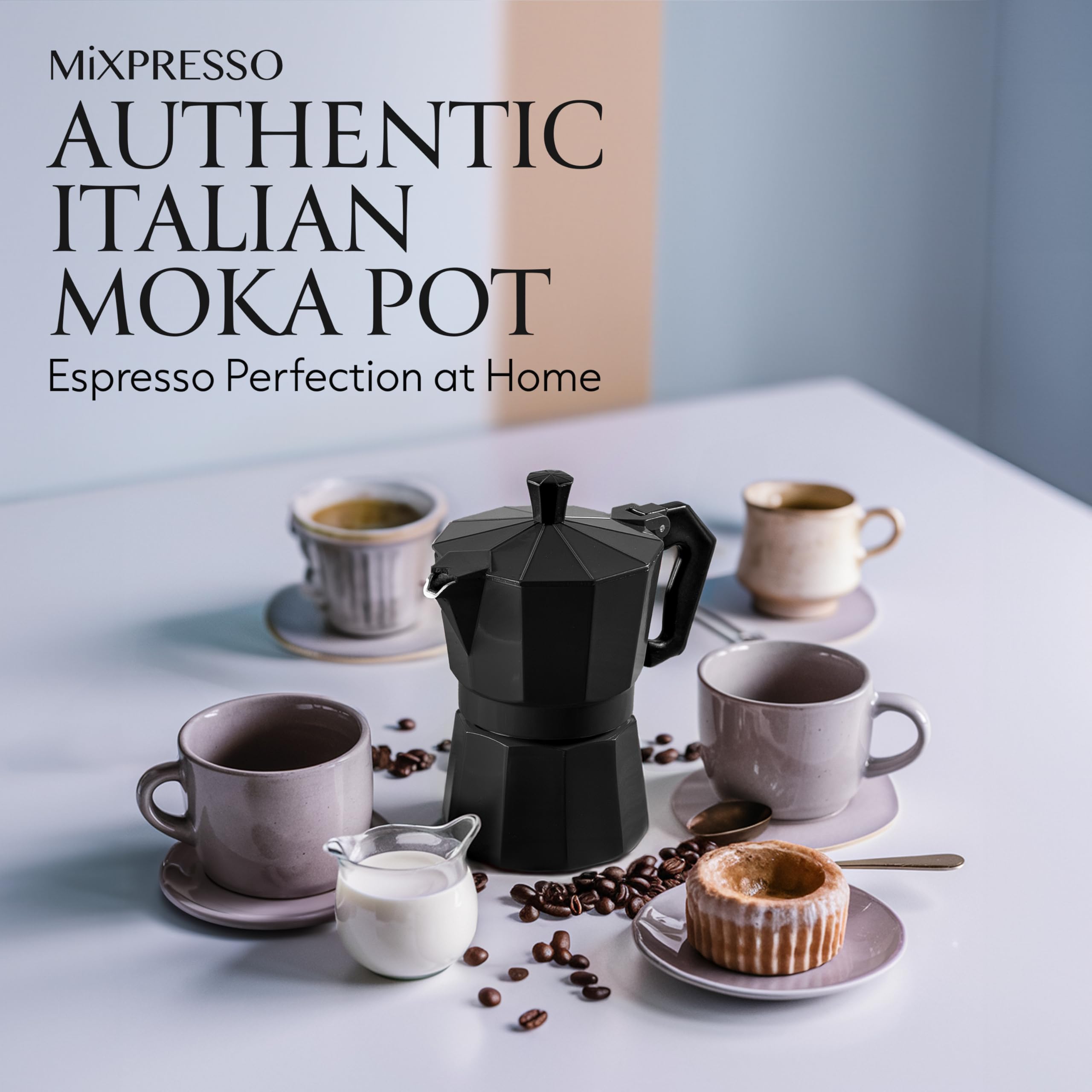 Mixpresso Moka Pot assembly, easy to assemble before brewing.