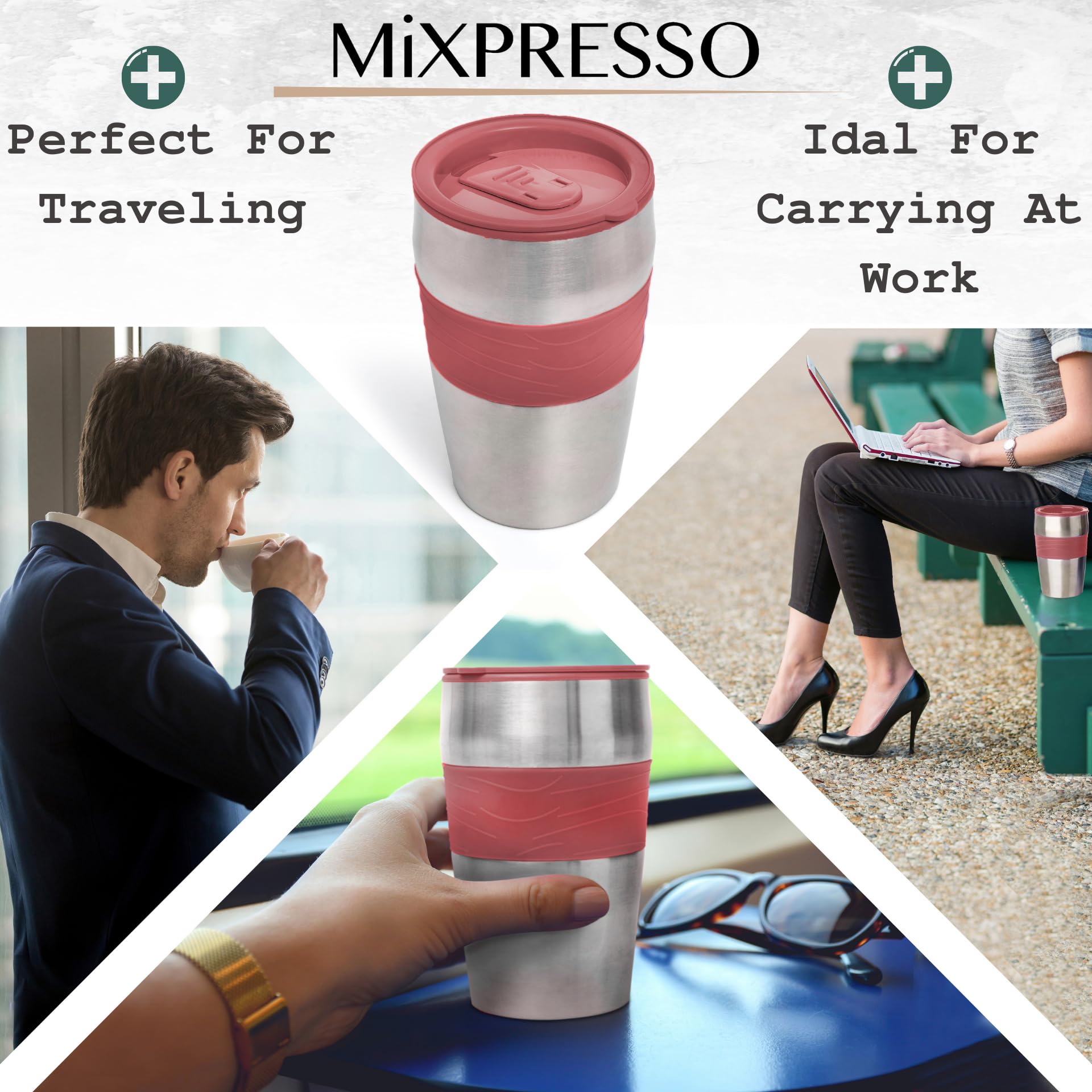Mixpresso portable brewer fits counters and desks for everyday use.