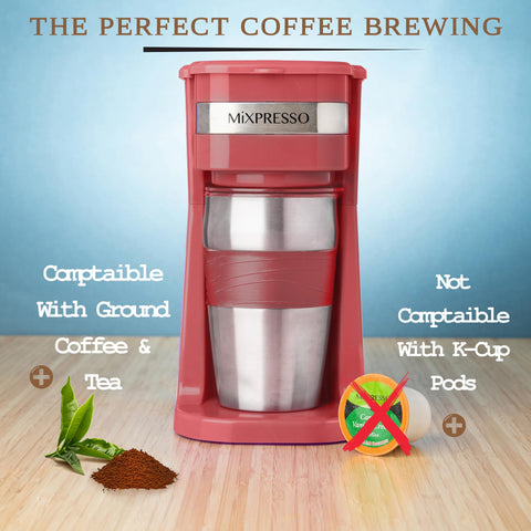 Mixpresso removable filter simplifies cleaning and quick resets.