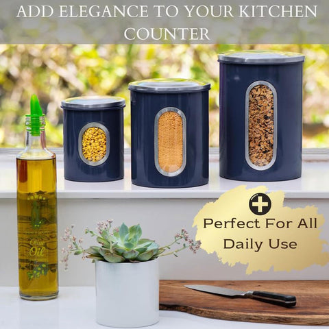 Mixpresso 12 oz small canister great for spices or cookies.