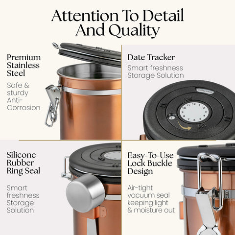 Stainless steel container with silicone gasket for durable storage.