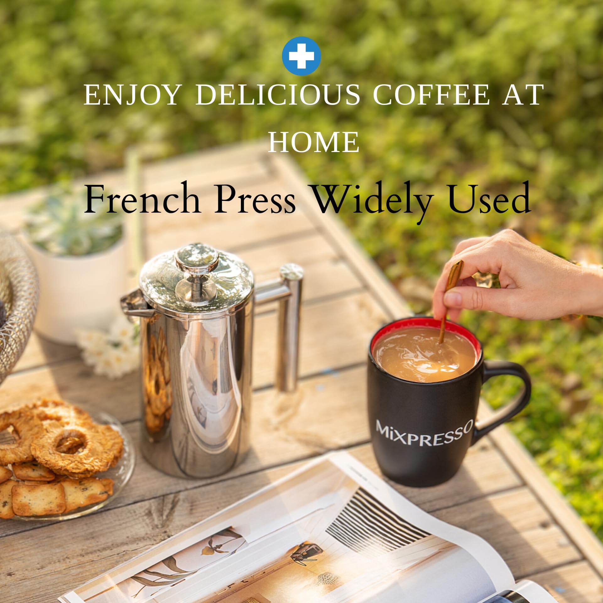 Mixpresso ready for tea or coffee brewing on the go
