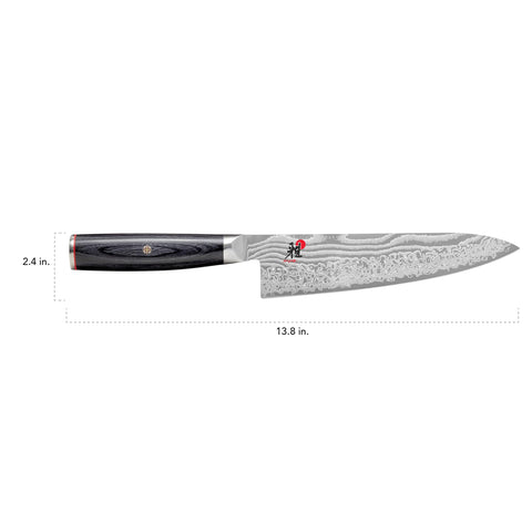 Miyabi Kaizen II blade honbazuke edge highlighted with precise finishing.