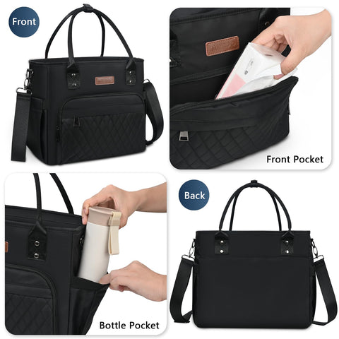 MIYCOO lunch bag interior shows leakproof liner for easy cleanup
