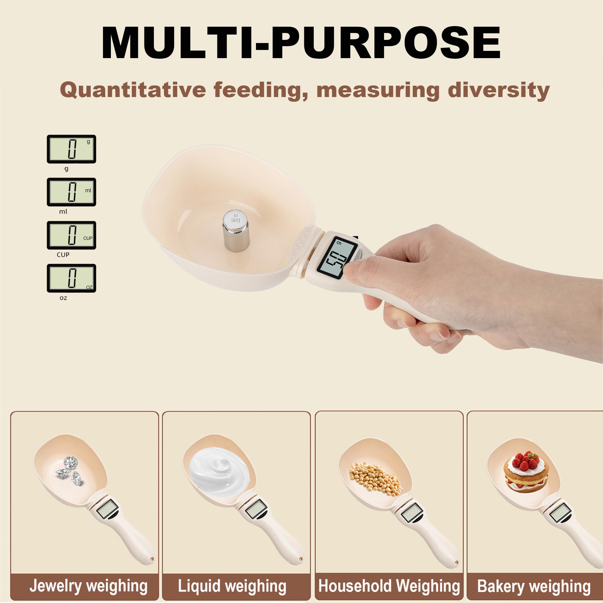 Miyonsin digital spoon weighs coffee grounds for a perfect brew