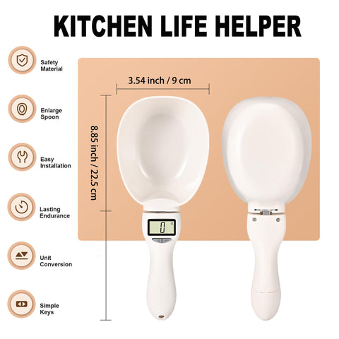 Miyonsin digital spoon detachable spoon is easy to rinse under water