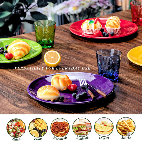 MIYOPESI melamine mimics ceramic feel while remaining durable.