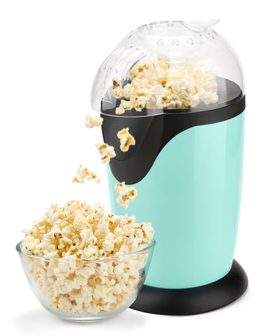 Miyugame hot air popcorn maker front view, oil-free snacking for movie nights