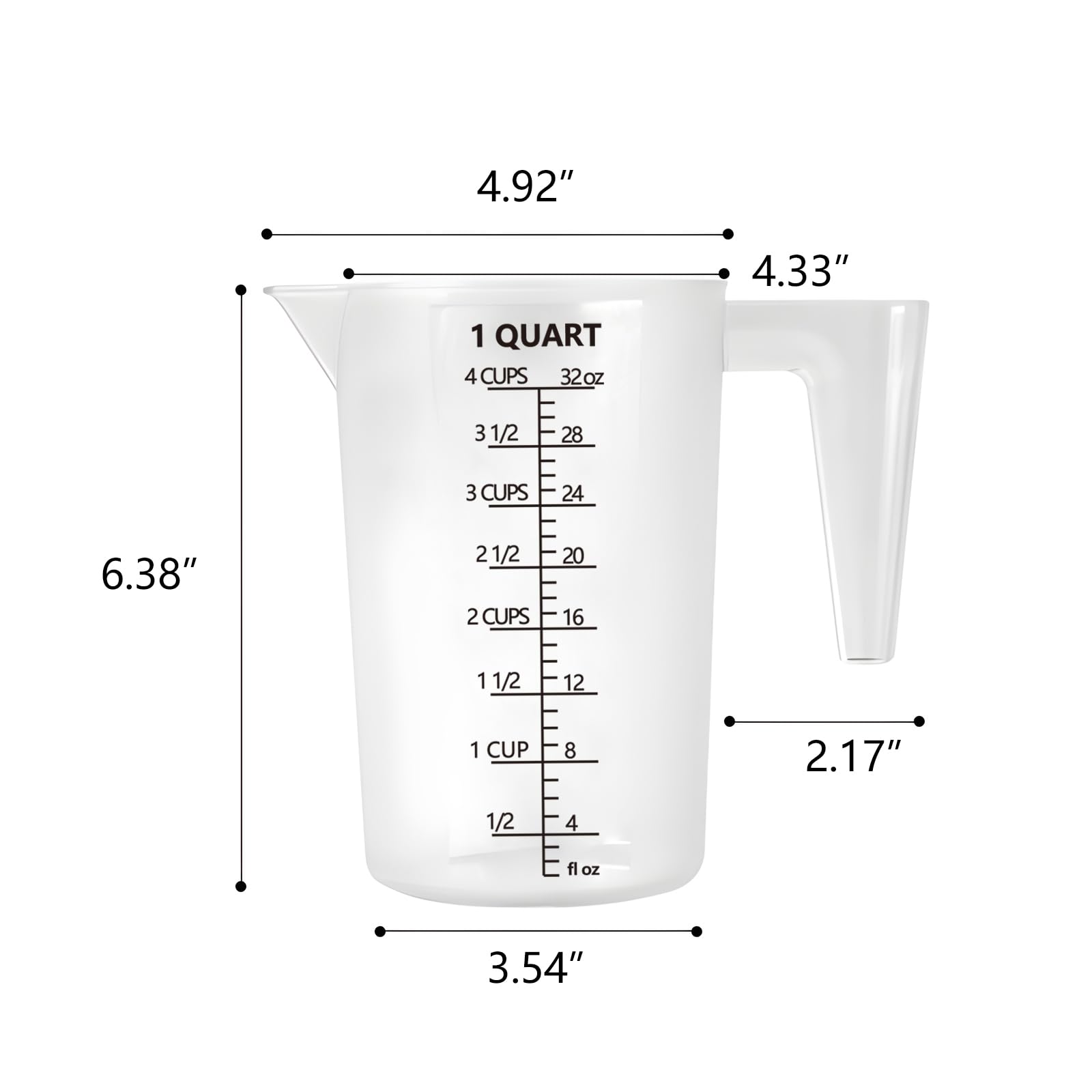 MiziDo measuring cup with handle for safe pool chemical dosing.