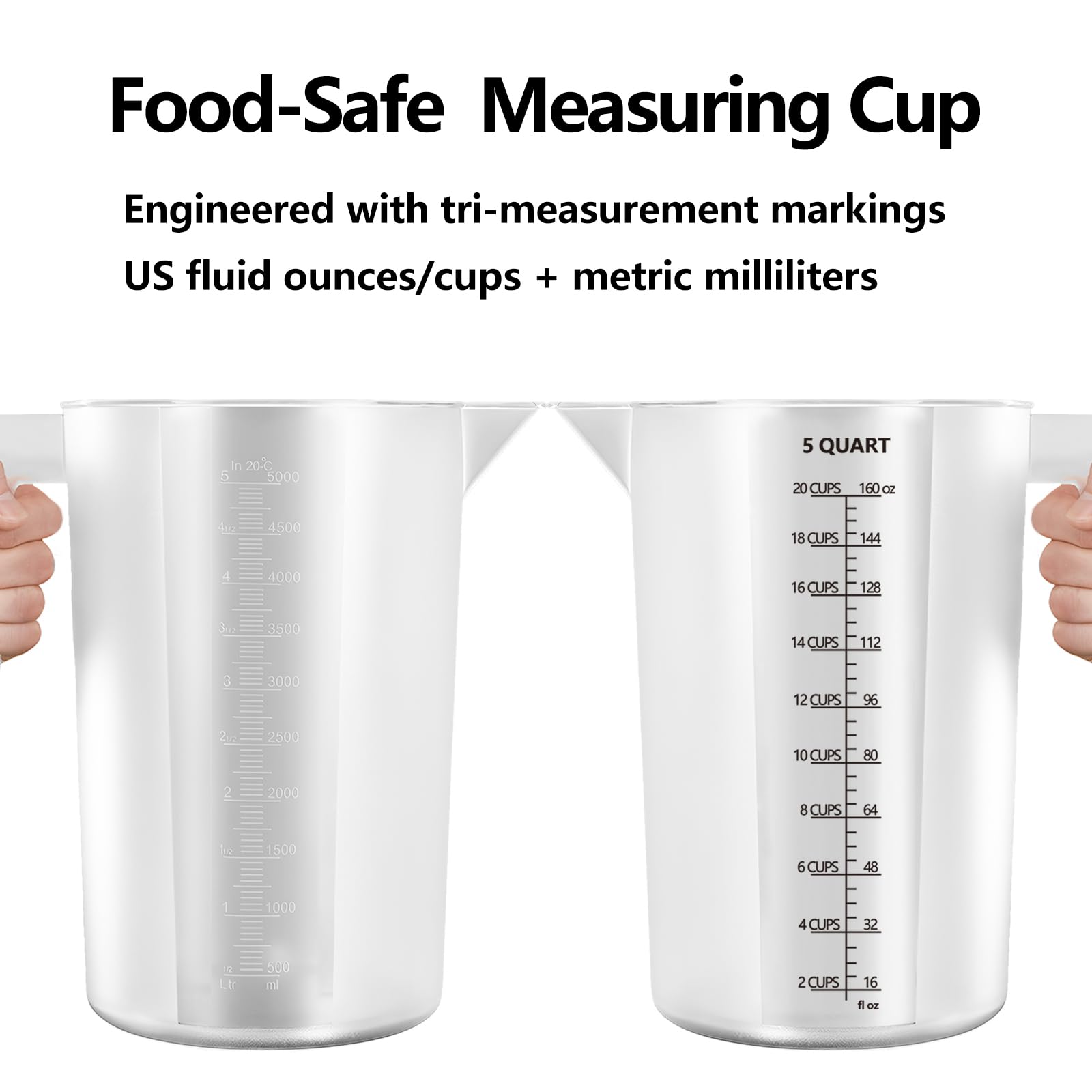 MiziDo pour pitcher with triple-scale measurements for accurate liquid mixing.