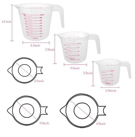 MIZORLIE 250ml measuring cup featuring BPA-free plastic for safe food contact