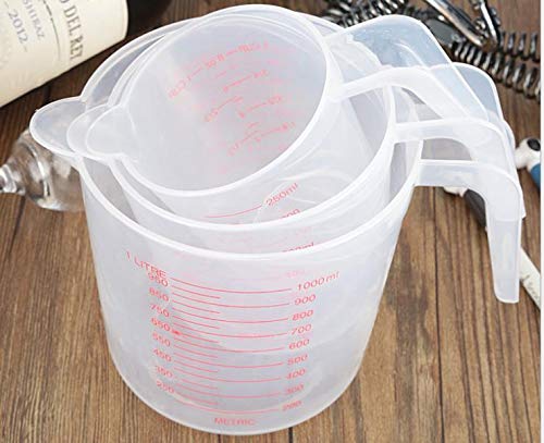MIZORLIE 500ml measuring cup with sturdy handle and pour spout for controlled pouring