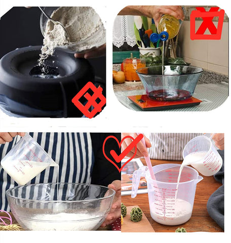 MIZORLIE clear walls provide instant measurement visibility for quick recipe checks