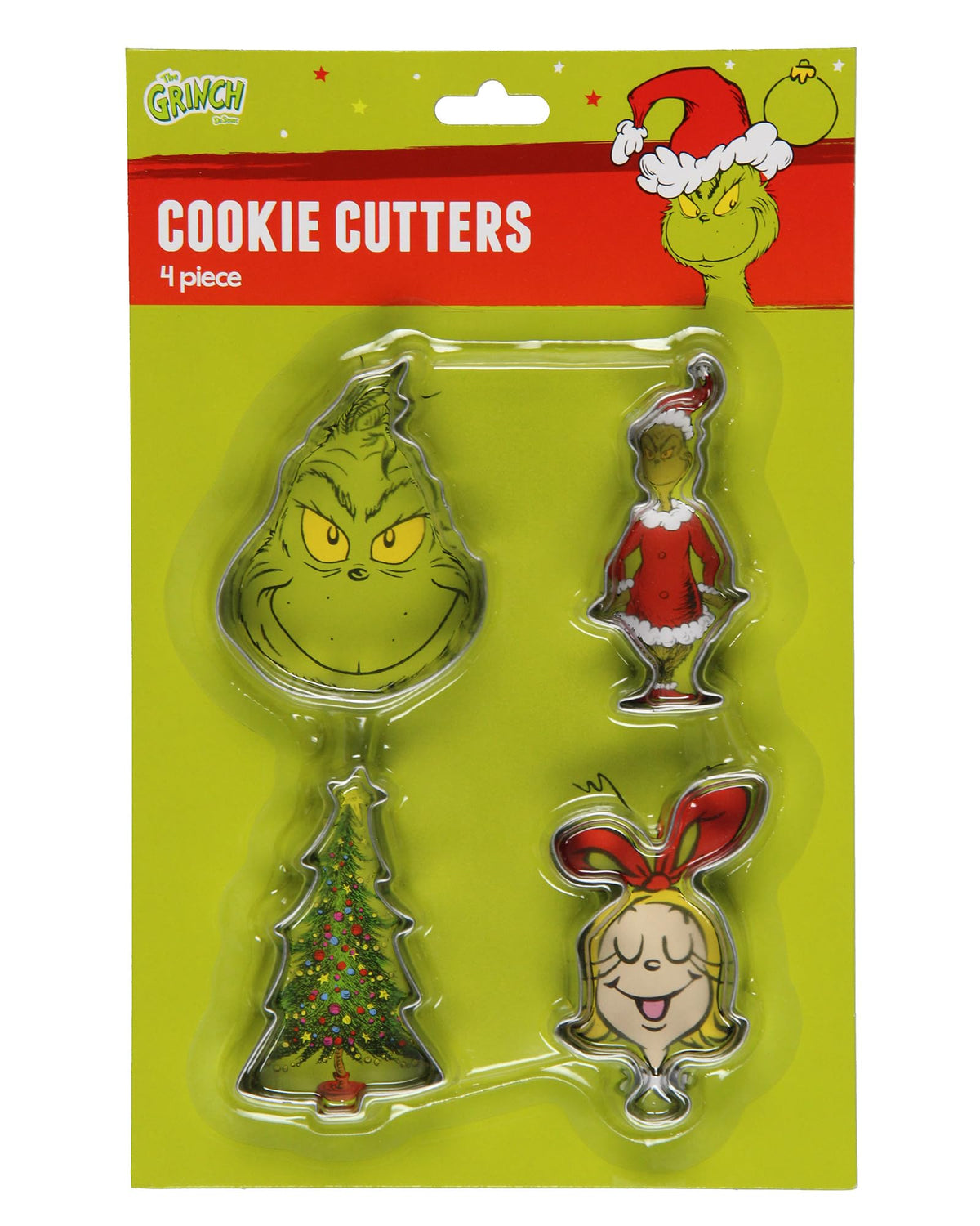 MJC Grinch tree cookie cutter for festive holiday cookies and decorating