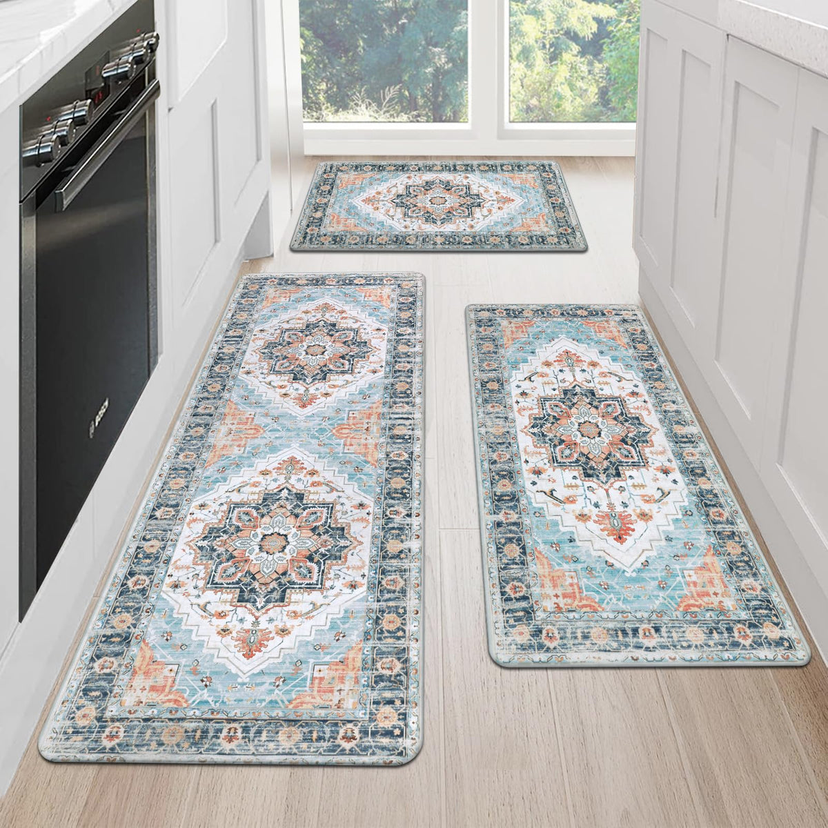 MJIAHOMDEC cushioned kitchen mat 17x28 for comfortable standing in the kitchen