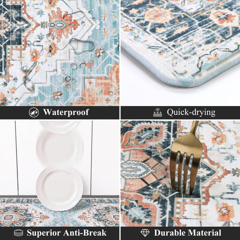 MJIAHOMDEC washable kitchen mats simplify cleaning after cooking
