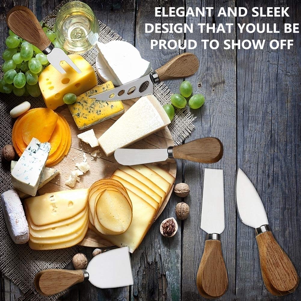 MJuAn gift-ready box with cheese knife set for cheese lovers.