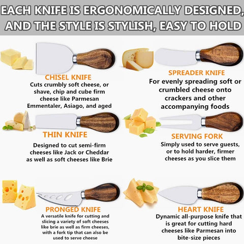 MJuAn stainless steel blades provide smooth slicing for soft to firm cheeses.