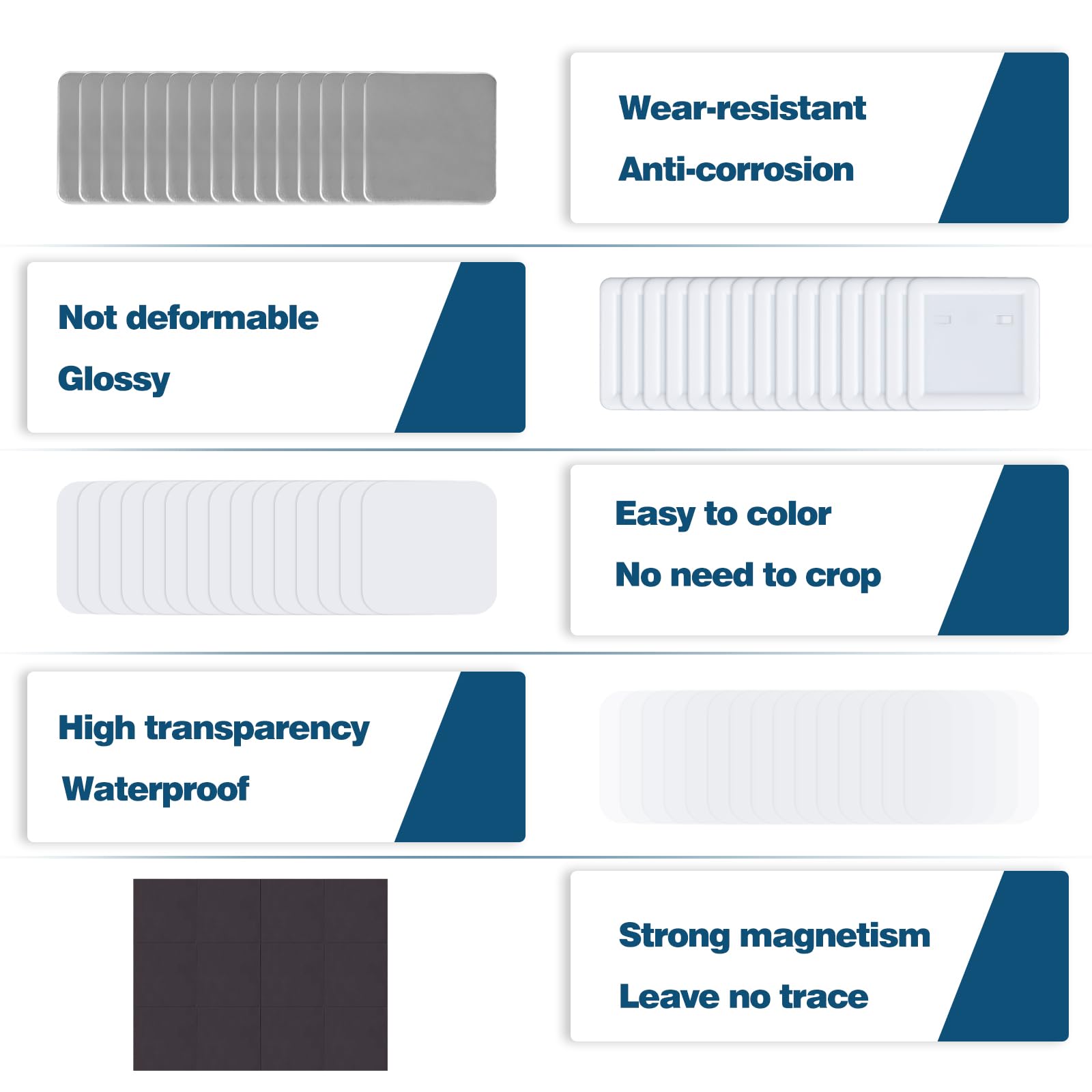MK.Bear square button kit transparent film protects photos with a smooth finish